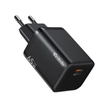 Зарядно за стена Mcdodo Ultimate Mini (CH-0850) - GaN USB-C, 65W, бързо зарядно - Черно