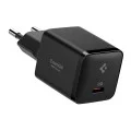 Зарядно устройство за мрежа Spigen Wall Charger Essential EE301EU (ACH09493) - Type-C, бързо зареждане, Quantum Boost, 30W - Черен