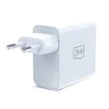 Зарядно устройство 3mk GaN (Wall Charger) - USB, Type-C, 45W, PD 3.0 - Бяло