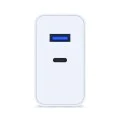 Зарядно устройство 3mk GaN (Wall Charger) - USB, Type-C, 45W, PD 3.0 - Бяло