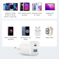 Зарядно устройство Anker 323 (Wall Charger) - Type-C, USB, 33W - Бяло