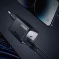 Зарядно устройство Anker Wall Charger GaN Prime - GaN бързо зарядно 67W, 2x Type-C, EU - Сиво