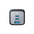 Зарядно устройство Anker Wall Charger GaN Prime - GaN бързо зарядно 67W, 2x Type-C, EU - Сиво