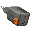 Зарядно устройство Spigen Wall Charger Essential EE301EU - Type-C, Fast Charging, 30W - Сиво (Gunmetal)