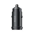 Зарядно устройство за кола Mcdodo Obsidian Series (CC-7495) - с включен Type-C към Lightning кабел, PD45W, Smart IC, мини размер, 1.2m - Черен