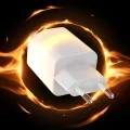 Зарядно устройство за мрежа 3mk Wall Charger Hyper - 2x Type-C, GaN технология, PD 45W - Бял