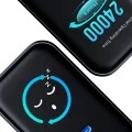 Зарядно устройство за мрежа 3mk Wall Charger incharge® Lumin - с TFT дисплей, 2x Type-C, 1x USB-A, 67W GaN, QC 4+ PPS - Черен
