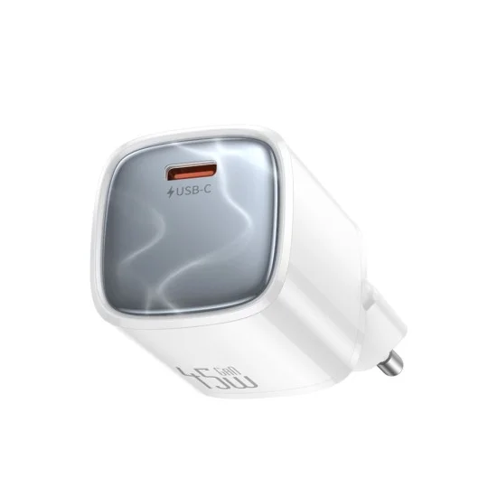 Зарядно устройство за мрежа Mcdodo Wall Charger Nano Series (CH-4432) - с включен Type-C кабел, 45W, USB-C порт, 1.2m - Бял