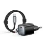 Зарядно устройство за мрежа Mcdodo Wall Charger Nano Series (CH-8262) - с включен Type-C кабел, USB-C порт, 65W, GaN технология, 1.2m - Черен