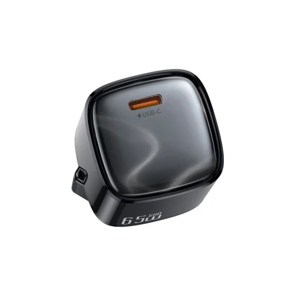 Зарядно устройство за мрежа Mcdodo Wall Charger Nano Series (CH-8262) - с включен Type-C кабел, USB-C порт, 65W, GaN технология, 1.2m - Черен