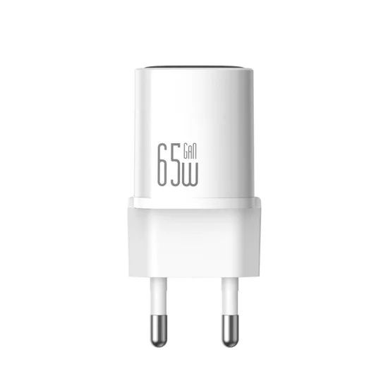 Зарядно устройство за мрежа Mcdodo Wall Charger Nano Series (CH-8263) - с включен Type-C кабел, USB-C порт, 65W, GaN технология, 1.2m - Бял