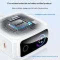 Зарядно устройство Yesido (YC114) - с TFT дисплей, USB, 2x Type-C, GaN, бързо зареждане, за телефон, таблет, 140W - Бял