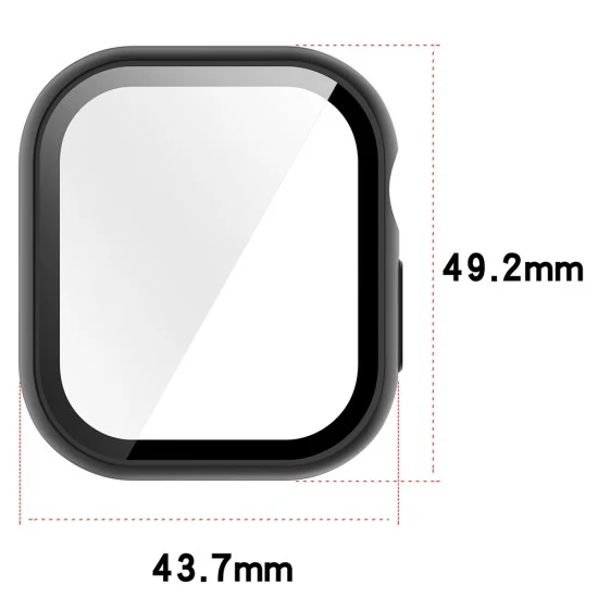 Защитен кейс с протектор за дисплей за Apple Watch 12 46mm Defense360 Pro - Techsuit - Прозрачен