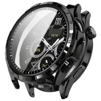 Защитен кейс с протектор за дисплей за Honor Watch 6 Defense360 Pro - Techsuit - Черен
