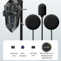 Интерком за мотоциклетна каска Yesido Motorcycle Helmet Headset (VC19) - с говорители и микрофон, Bluetooth 5.4, 13 часа батерия, IPX6 - Черен