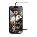 Извит стъклен протектор за iPhone 18 Pro Max / iPhone 17 Pro Max / iPhone 16 Pro Max - 3D Full Display Curved Edge AR Glass + Applicator - Blueo - Черен