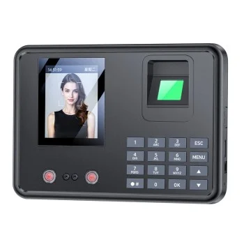 Yesido - Attendance Machine (KM30) - Face, Fingerprint, Palm Vein, Card, Password, Display, Dual-camera, 1000 Users - Black