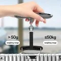 Yesido - Luggage Scale (MG41) - with LCD Display, 50kg Capacity, 3 Units (kg/lb/oz), Durable Strap, T-Type, CR2032 - Gray