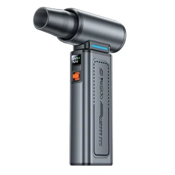 Yesido - Turbo Fan Blower (YF19) - 130000RPM, Brushless Motor, 100-Speed Control, 4000mAh, Digital Display - Gray