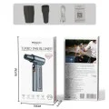 Yesido - Turbo Fan Blower (YF19) - 130000RPM, Brushless Motor, 100-Speed Control, 4000mAh, Digital Display - Gray