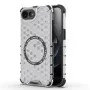 Калъф за iPhone 16e - Techsuit - HoneyComb Shield MagSafe - Бял